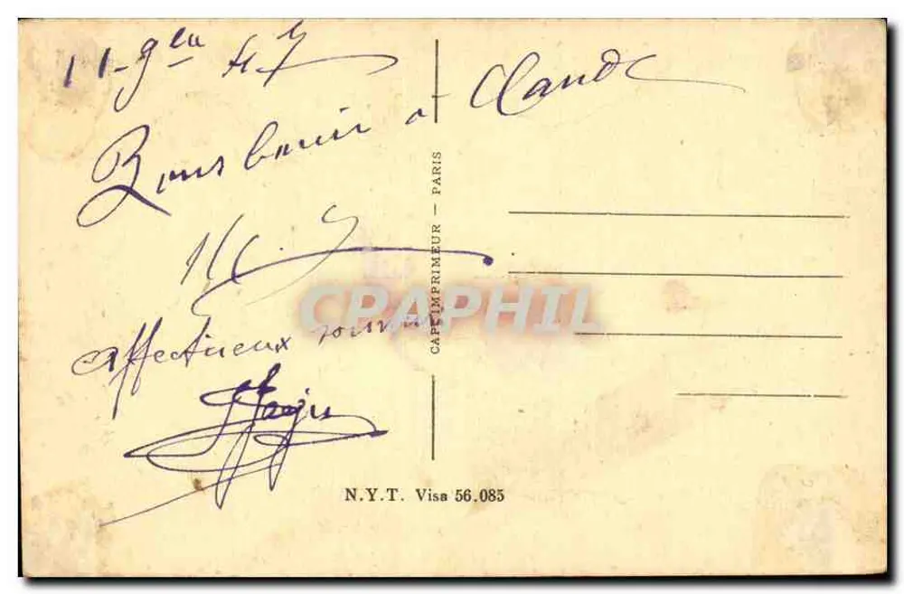 Militärische Marine — Ansicht eines Schiffs mit Kanonen — Verlag C. Lafont, Nr. 17 - Rückseite