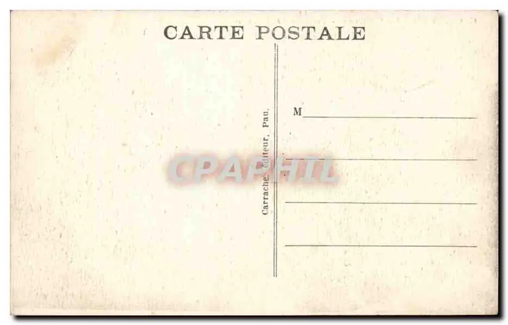 Pau - O Castelo - Fachada principal — C.C. 1 — Carrache, Pau - Verso