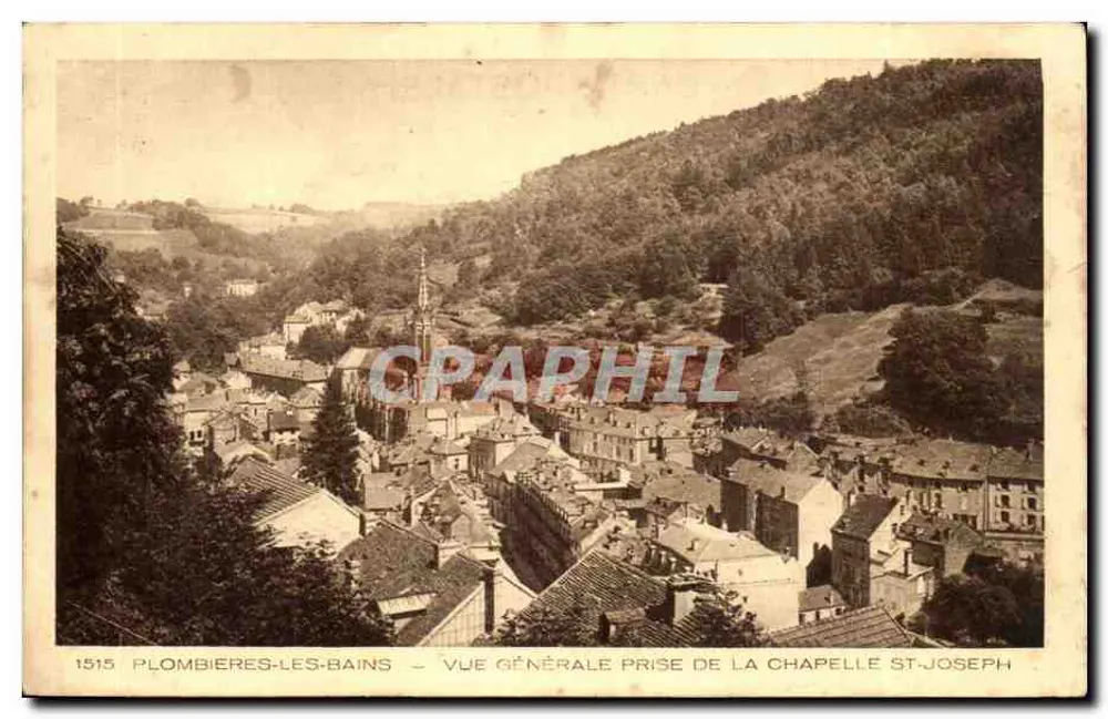 Plombières-les-Bains — Allgemeine Ansicht vom Saint-Joseph-Gotteshaus — Verleger Bpoun & Cie, Nr. 1515 - Vorderseite