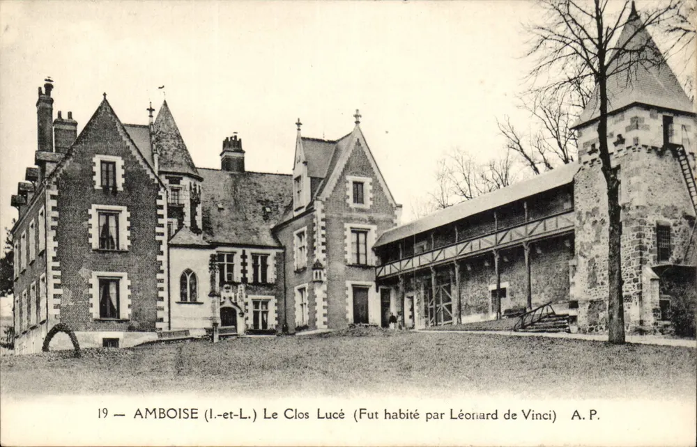 Amboise (Indre-et-Loire) — Le Clos Lucé, einst von Leonardo da Vinci bewohnt — A.P. - Vorderseite