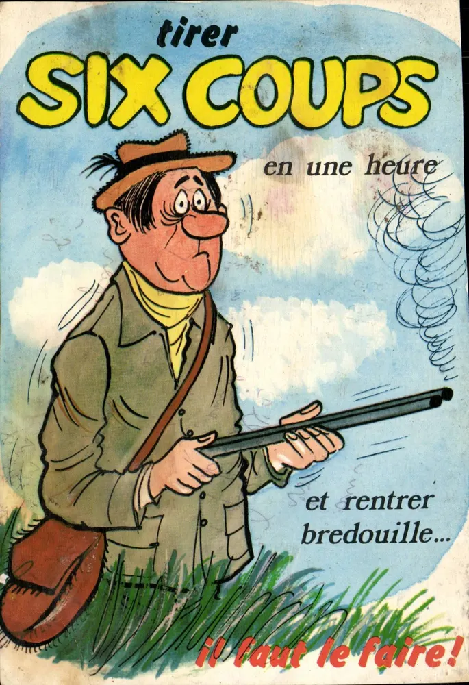 Jagd — humoristische JagdSzene — Éditions LYNÁ, Serie Jagd, n° 733/5 - Vorderseite