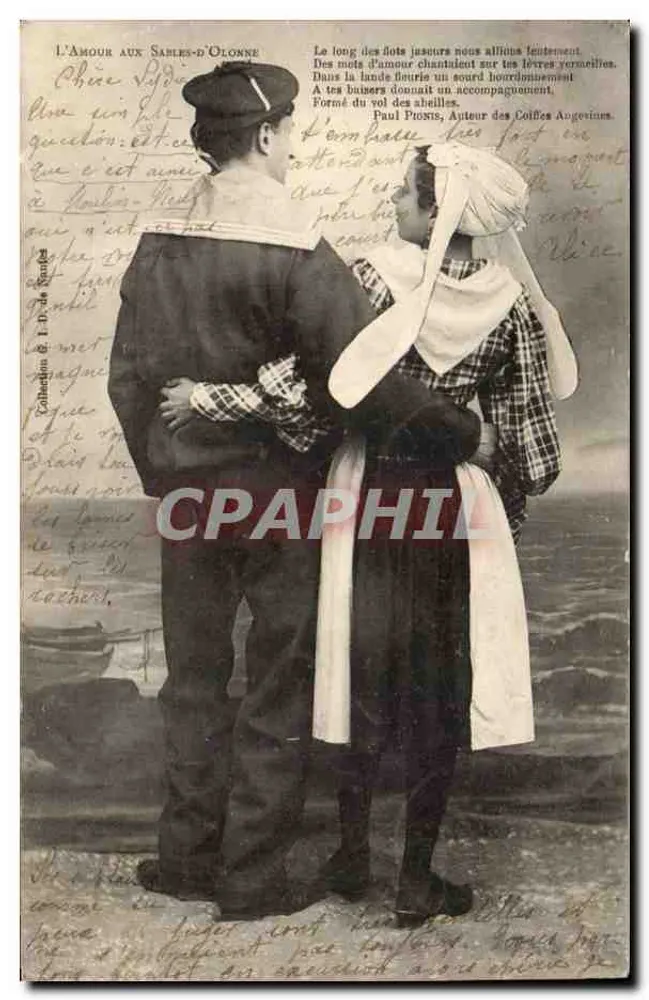 O Amor nos Sables-d'Olonne — Poema de Paul Proux — Editor: L. D. de Cambes - Frente