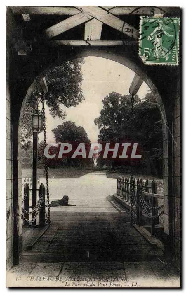Château de Châteaumont-sur-Loire — Der Park vom Louis-Brücke aus gesehen — LL. - Vorderseite