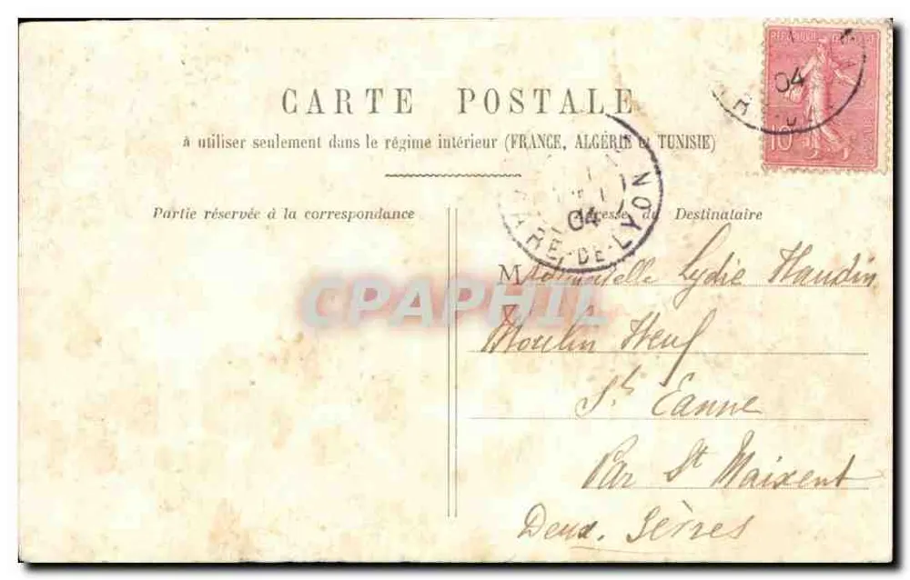 Due ballerini in costume d'epoca — M. e Mme Le Menuet — editore non visibile - Verso