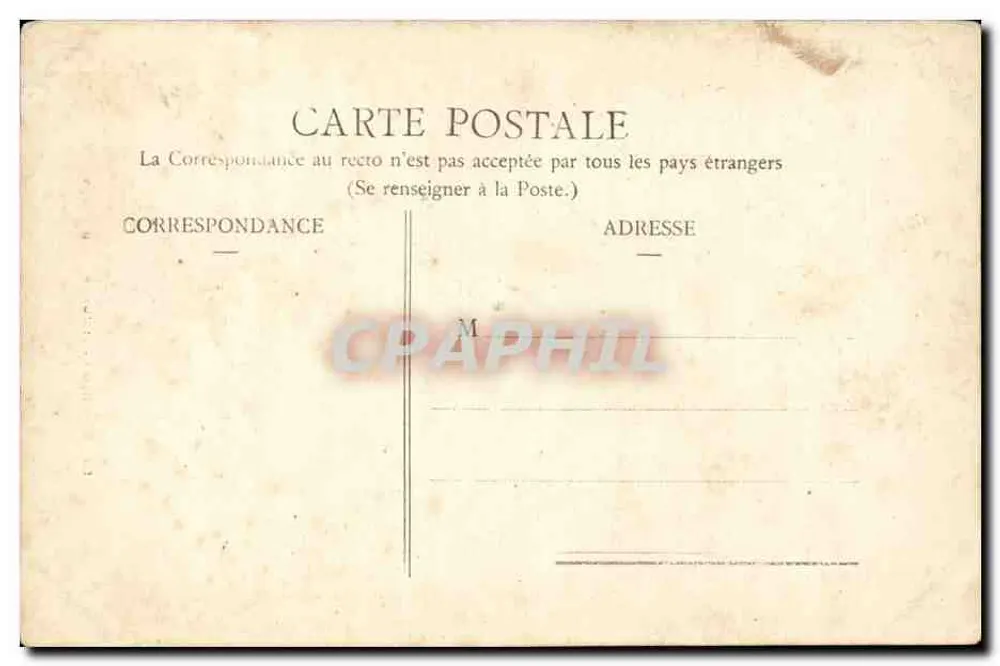 BESANÇON - Estátua de Victor Hugo — editor desconhecido, n° de série 53 - Verso