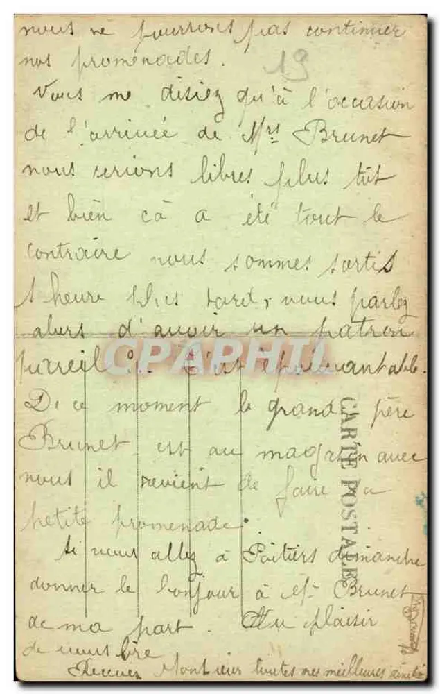 Tulle — Der Alverge-Quartier aus der Kathedrale gesehen — Verleger: Postkarte - Rückseite