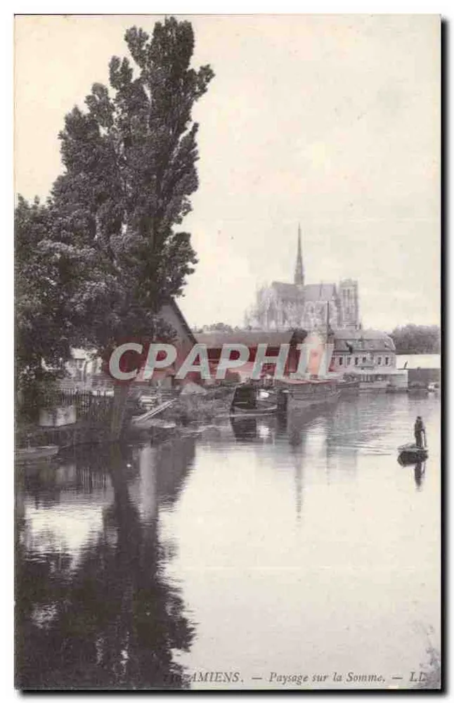 Amiens — Paisagem na Somme — L.L. - Frente