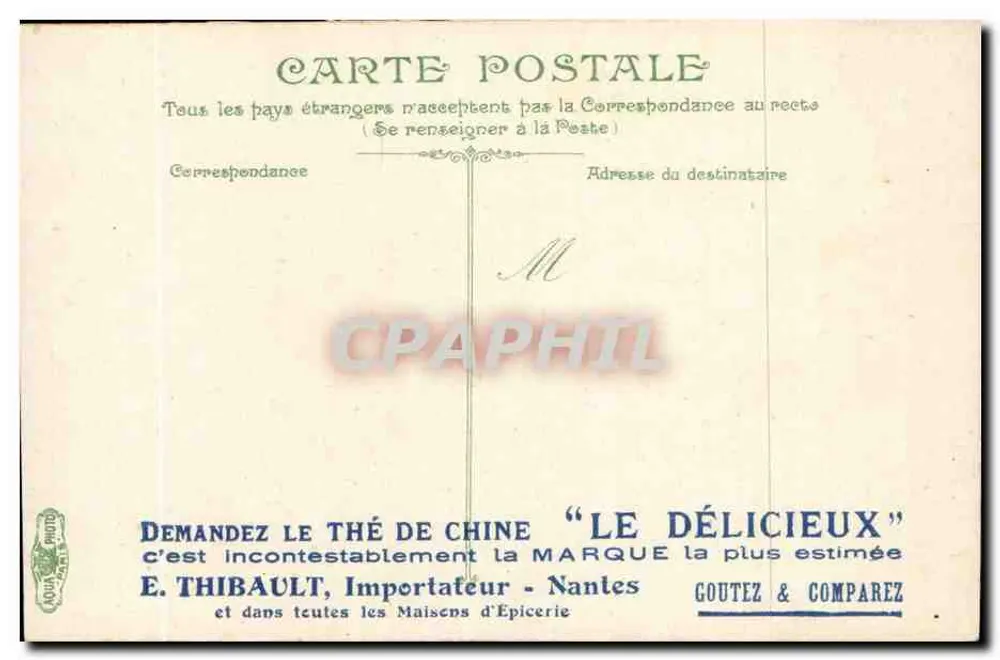 Nantes - Igreja de São Luís — vista da fachada e do domo — editor Goutez & Comparez, n° 3485 - Verso