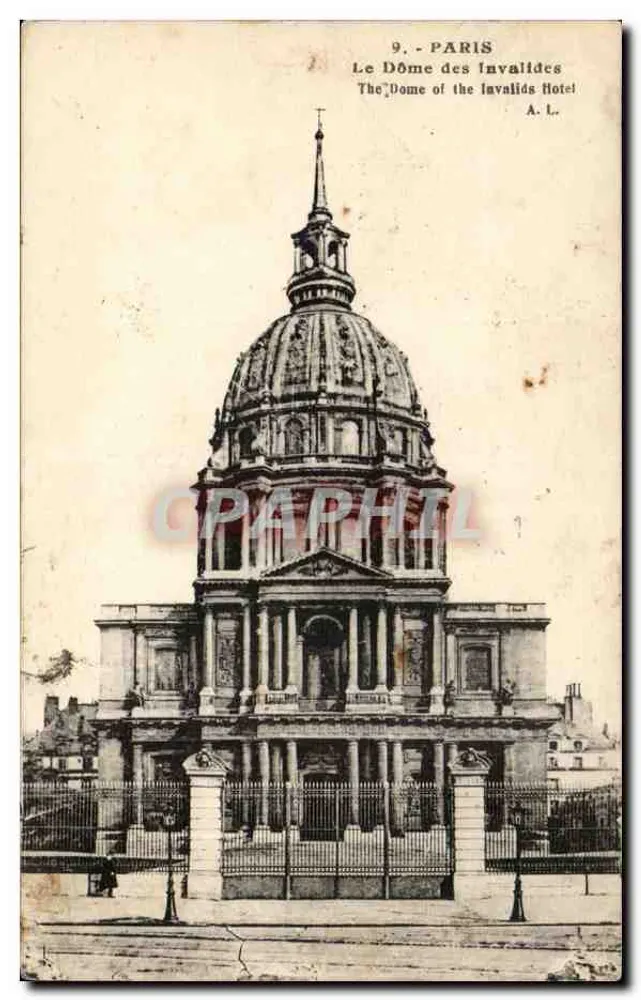 O Domo dos Invalidos — Paris — A. L. n°9 - Frente