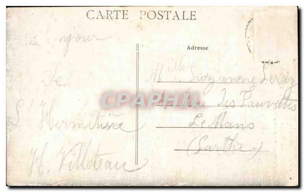 Wouden van BERCÉ (Sarthe) — Eik Boppe — Uitgave Tervis-Meules, nr. 338 - Achterkant