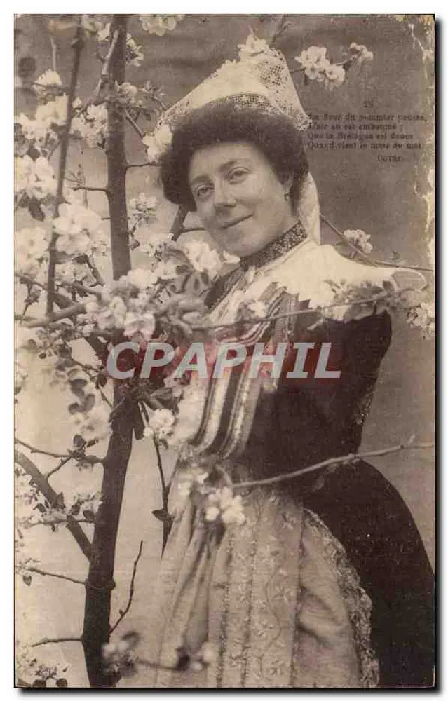 Mulher em traje tradicional — sob cerejeiras em flor — Boire, n° 53 - Frente