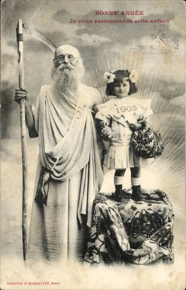 Sainte Anne — Frohe Neujahrszeit 1905 — Phototypie A. Bergeret & Cie, Nancy - Vorderseite