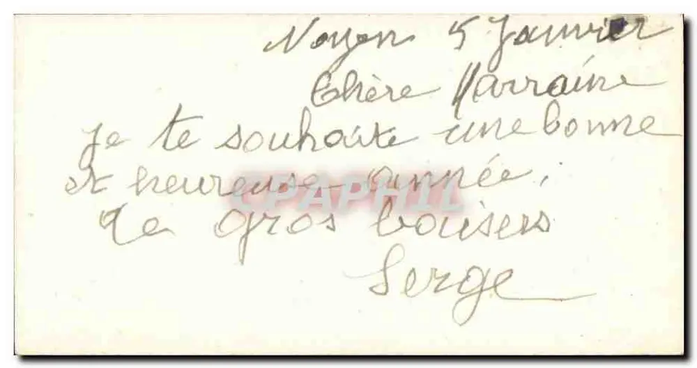 Criança segurando um buquê de flores — PC 289 — PC Paris - Verso