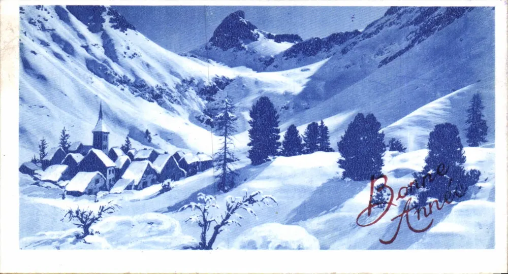Schneeviertel — Weihnachtskarte — Verlag nicht sichtbar - Vorderseite