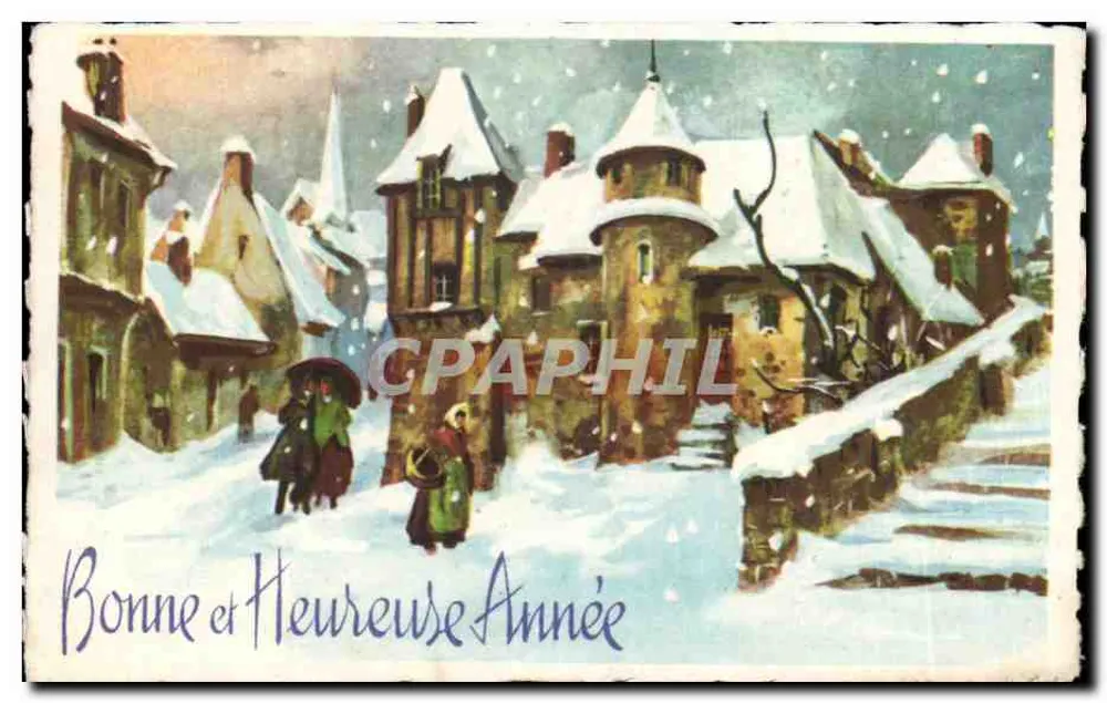 Schneeviertel — Winterlandschaft — Serie Nr. 328 - Vorderseite
