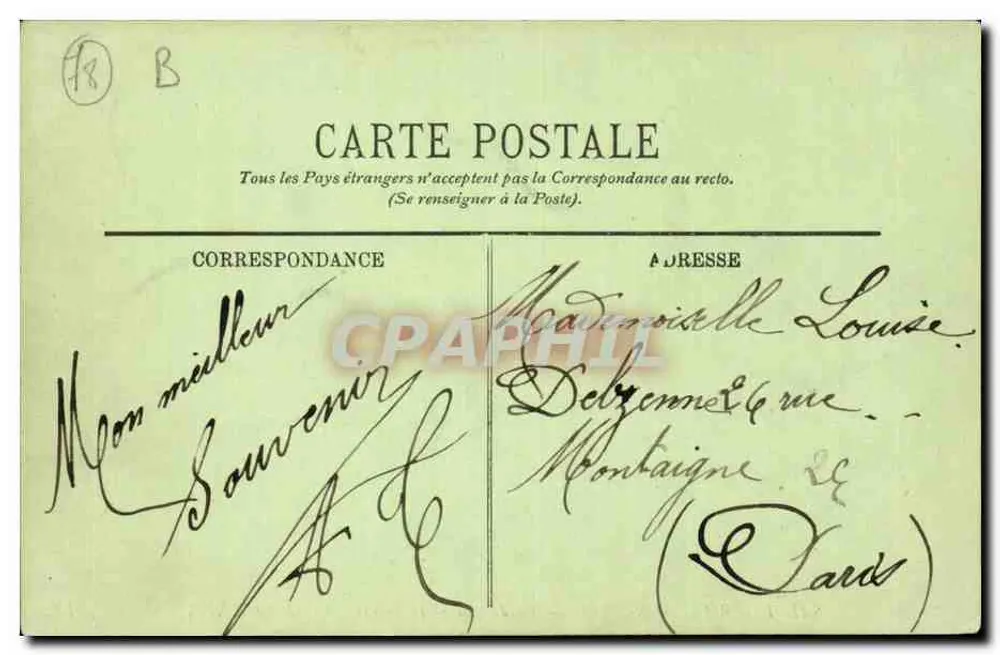 Saint-Germain-en-Laye — Rond-Point de la Terrasse et Allée Louis XIV — LL. n°38 - Rückseite
