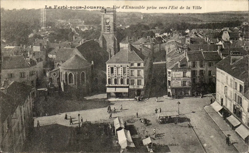 La Ferté-sous-Jouarre — Gesamtaufnahme vom Osten der Stadt — Cliché Bonny, tabac - Vorderseite