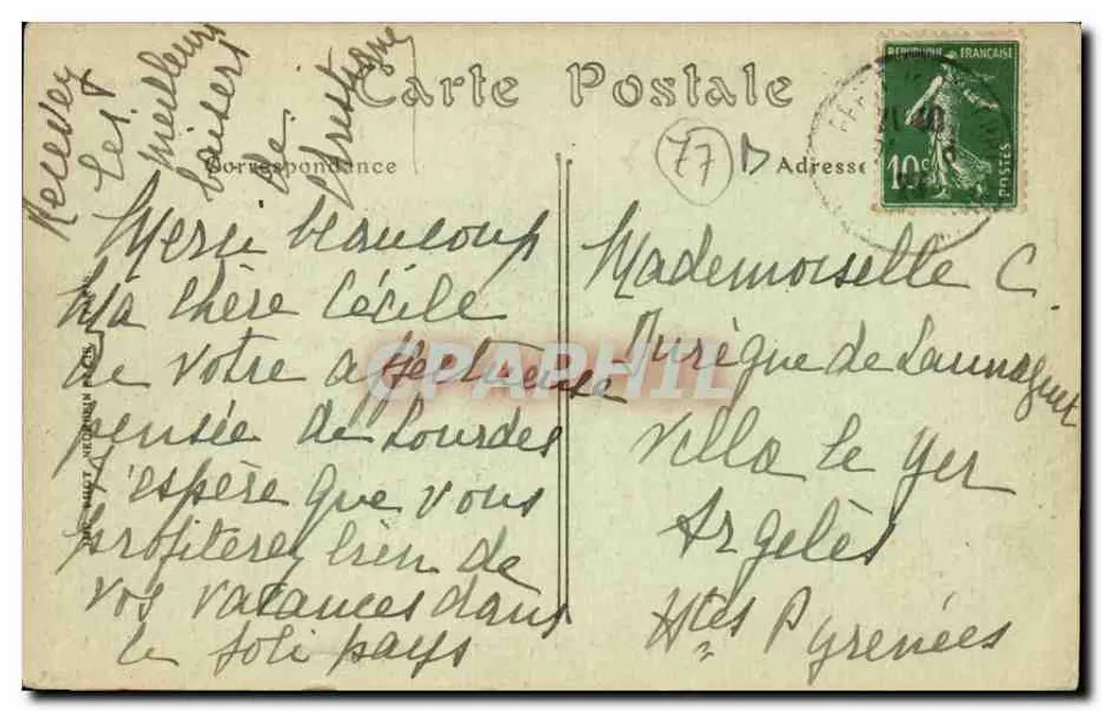 La Ferté-sous-Jouarre — Panoramablick — ND. Phot. - Rückseite