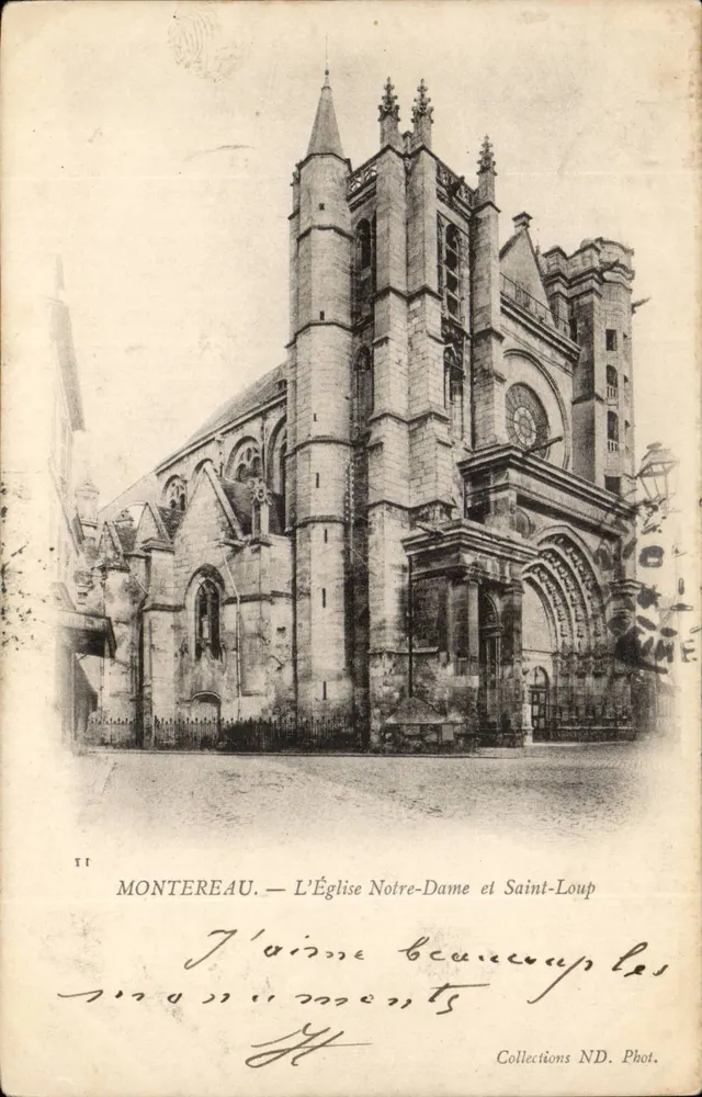 Montereau — Kirche Notre-Dame und Saint-Loup — Sammlung ND. Phot. - Vorderseite