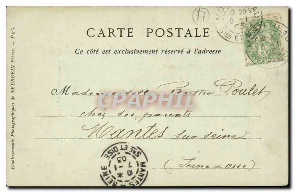 Montereau — Kirche Notre-Dame und Saint-Loup — Sammlung ND. Phot. - Rückseite