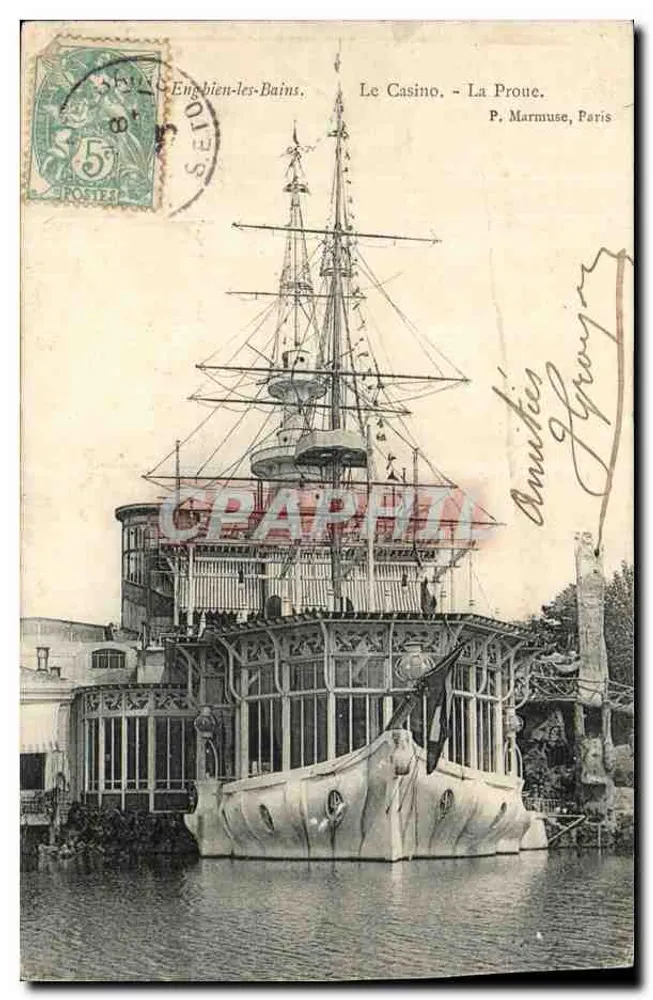 Das Casino - Die Bugspitze. — Eugnien-les-Bains. — P. Marmuse, Paris - Vorderseite