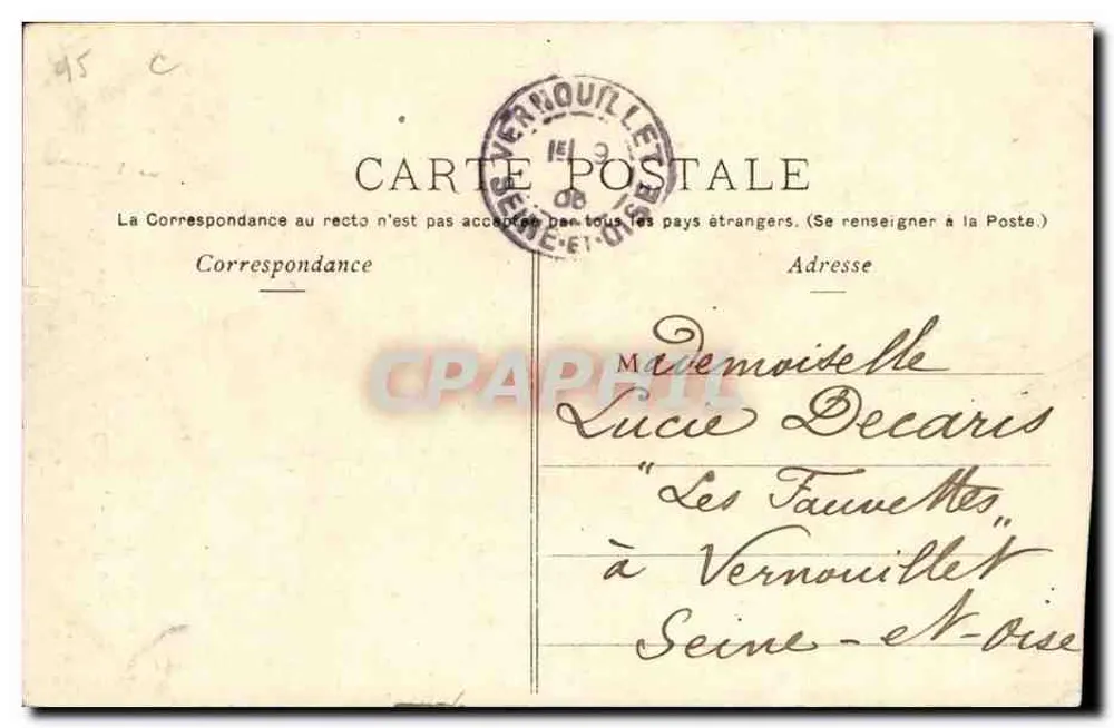 Das Casino - Die Bugspitze. — Eugnien-les-Bains. — P. Marmuse, Paris - Rückseite