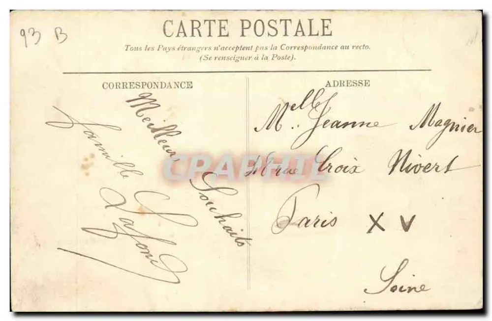 SAINT-DENIS — O Ponte da Ilha — LL. - Verso