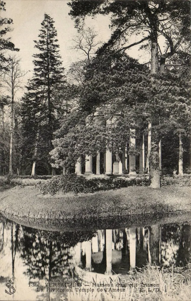 Versailles — Hameau du Petit Trianon — La Rivière au Temple de l'Amour — E. L. D. - Vorderseite