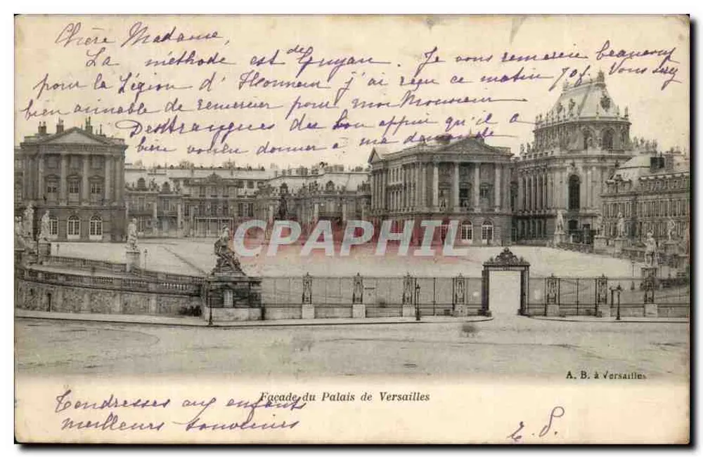 Fachada do Palácio de Versailles — A. B. em Versailles - Frente