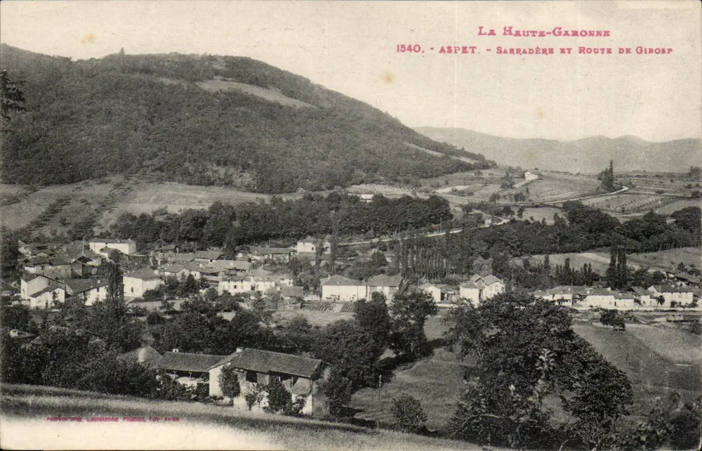 Aspet - Sarradère e Estrada de Girosp - La Haute-Garonne - Frente