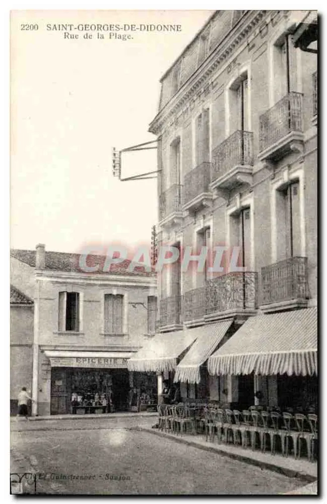 Saint-Georges-de-Didonne — Rue de la Plage — Épicerie M. Saujon - Vorderseite