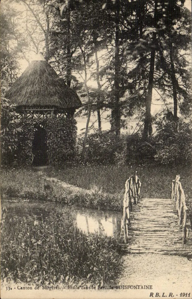 Kanton Surgères — Studie im Park Boisfontaine — R.B.L.R. - 1944 - Vorderseite