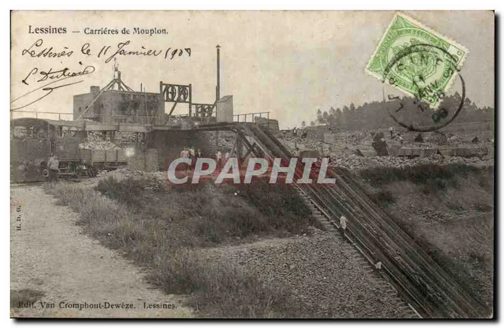 Mouplon-Kalksteinbrüche — Lessines — Edit. Van Cromphout-Dewéze, Lessines - Vorderseite