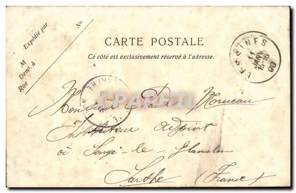 Mouplon-Kalksteinbrüche — Lessines — Edit. Van Cromphout-Dewéze, Lessines - Rückseite