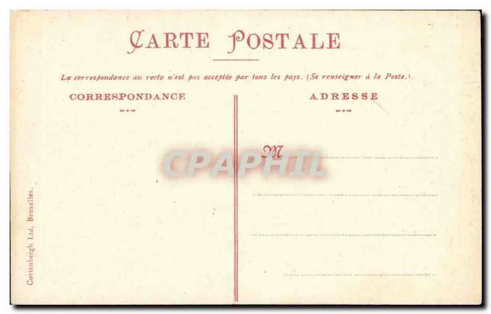 Laitière Belge — jeune femme en costume traditionnel avec chien — Correnbergh Ltd, Bruxelles - Verso
