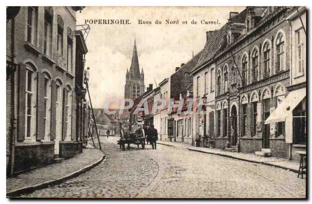 Poperinghe. Straßen des Nordens und von Cassel. - Vorderseite
