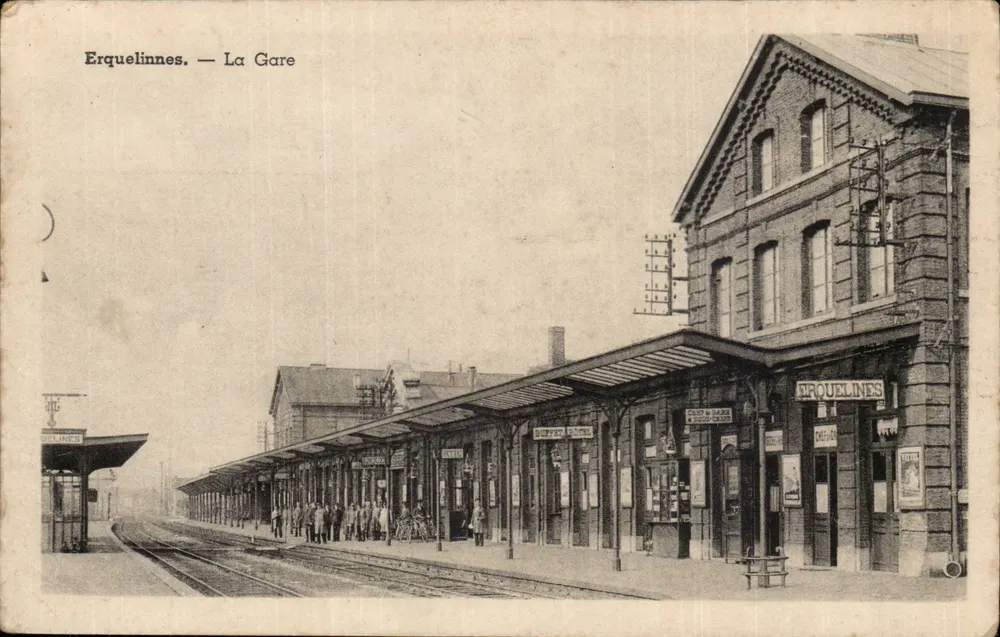 Erquelinnes — Die Station — Ausgabe R. Morillasse, Impr. Papet - Vorderseite