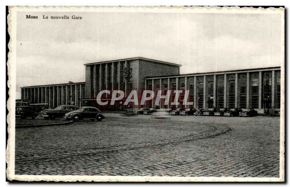 Mons Die neue Station — Photoplastifix, Ausgabe Léon Willame - Vorderseite