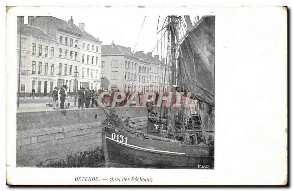 Ostend - Quai der Fischer - VED - Vorderseite