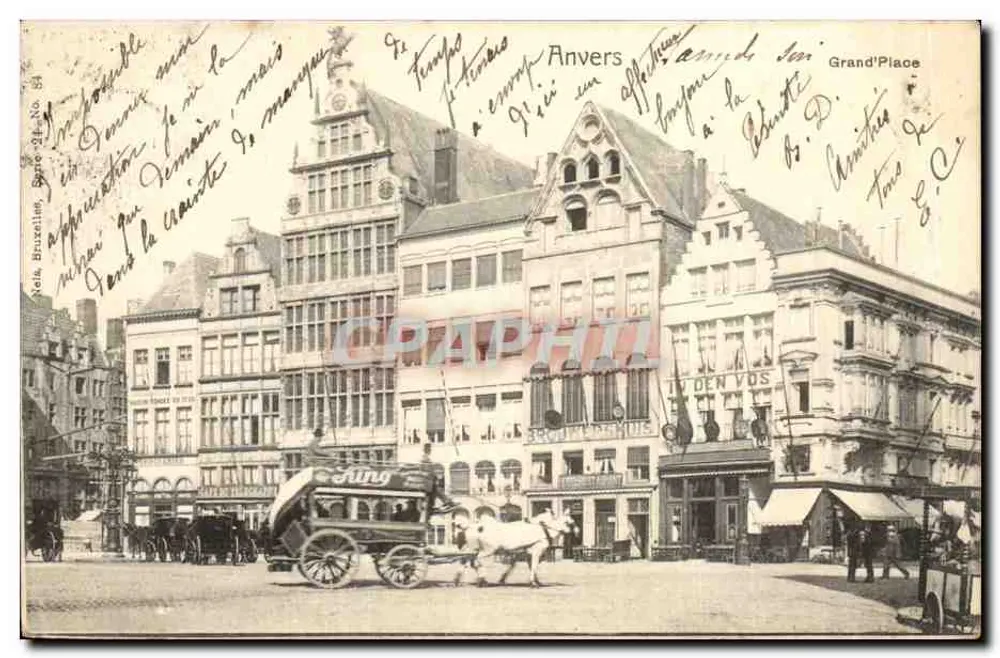 Antwerpen — Grand'Place — Verleger 'DEN VDS' - Vorderseite