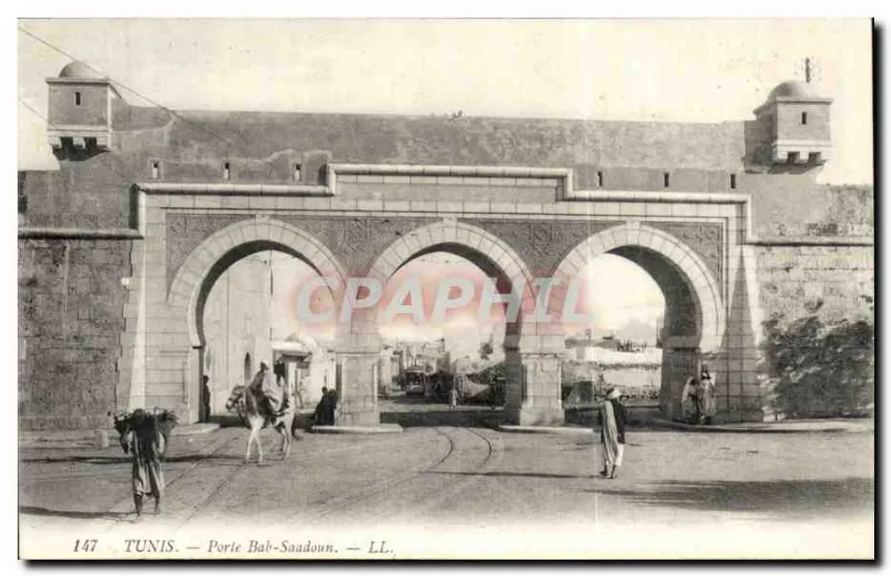 Tunis — Tor Bab-Saâdoun — LL, n°147 - Vorderseite