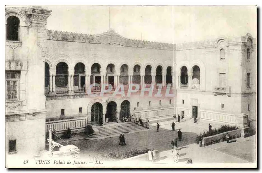 Tunis - Palácio de Justiça — LL. n°49 - Frente