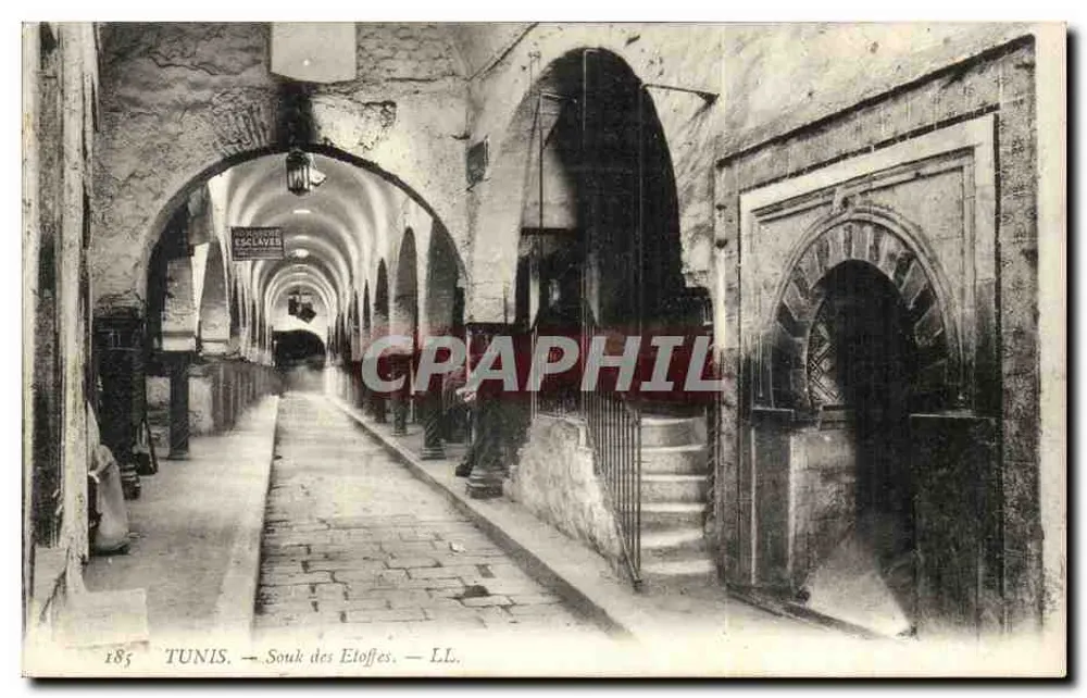 Tunis — Souk der Stoffe — LL. - Vorderseite