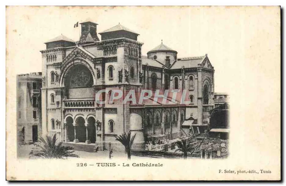 TUNIS - De Kathedraal — F. Soler, fot.-edit., Tunis, n° 226 - Voorkant