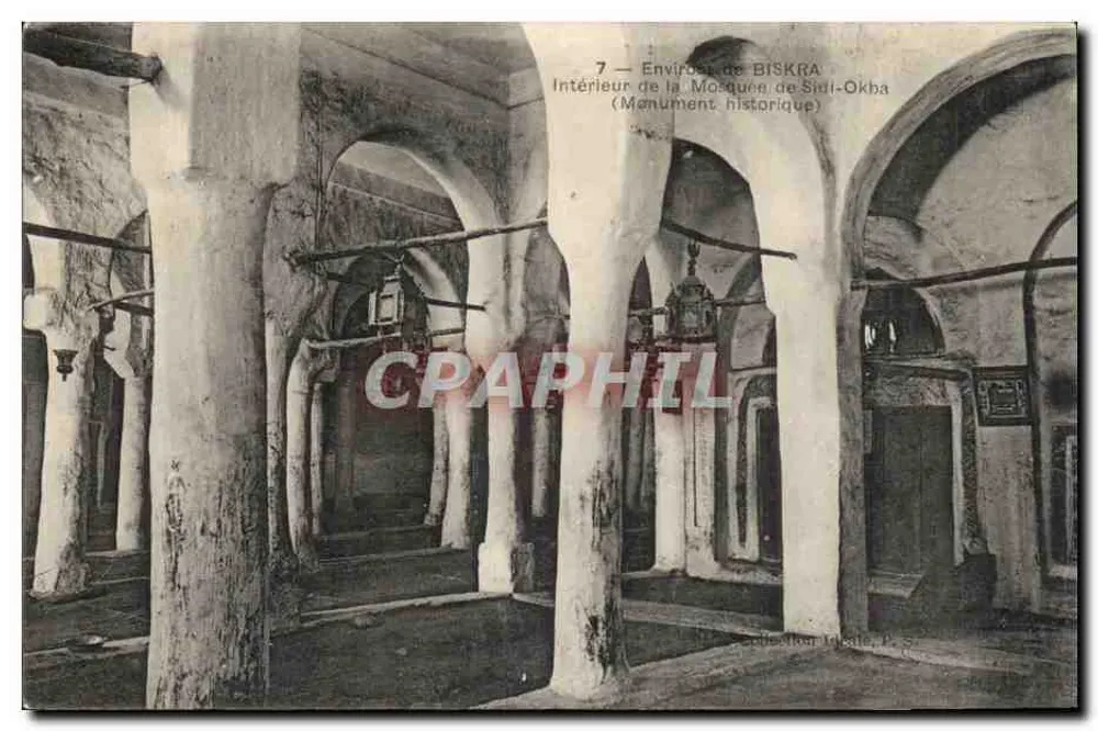 Innenansicht der Moschee von Sidi-Okba — Umgebung von BISKRA (Historisches Denkmal) — Ideal Collection, Nr. 7 - Vorderseite