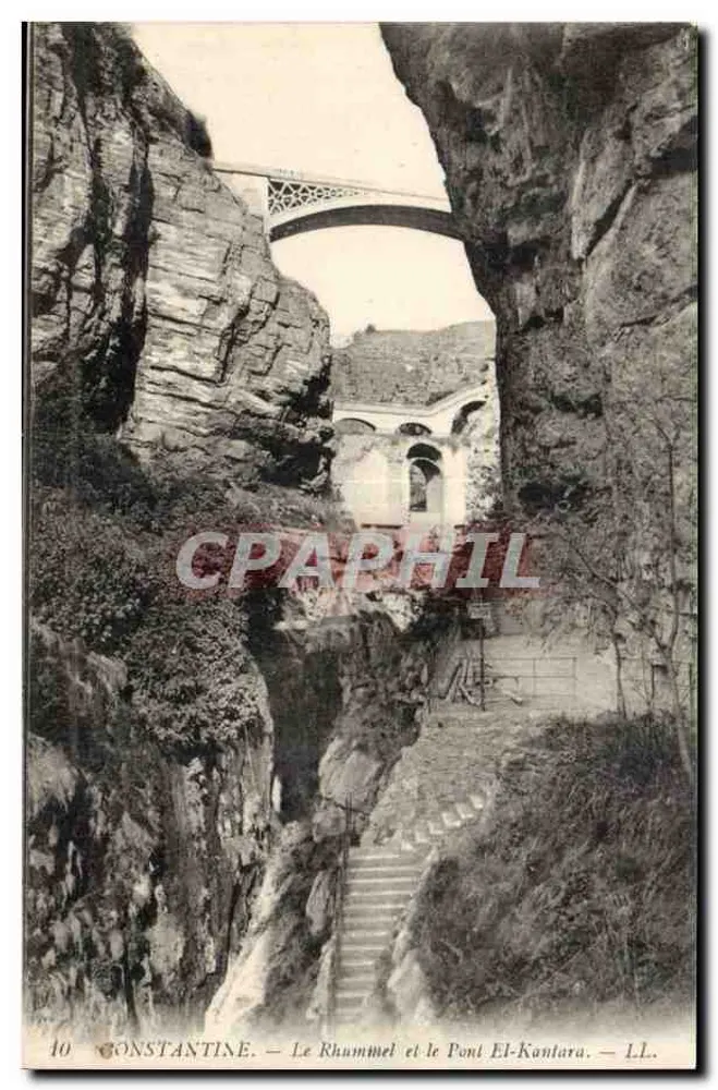 Constantine — Der Rhummel und die Brücke El-Kantara — LL. - Vorderseite