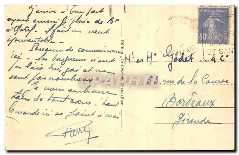 चटेलैलॉन - ला प्लाज़ - एडिशन ला क्रिएशन, संख्या 45 - पीछे