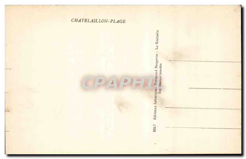 Châtelallion-Plage — plage animée — Ramuntcho - Verso