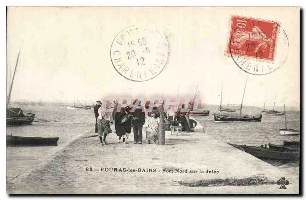 FOURAS-les-BAINS — Hafen Nord an der Mole — unbekannter Verlag, Nr. 88 - Vorderseite