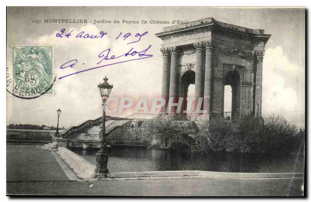 Montpellier — Jardins du Peyrou (das Château d'Eau) — Verlag Paris-Montpellier, Nr. 1097 - Vorderseite